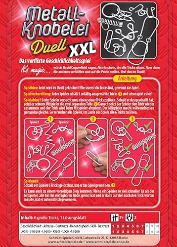 Schmidt Spiele 51234 Metall-Knobelei XXL in schöner Metalldose - 3