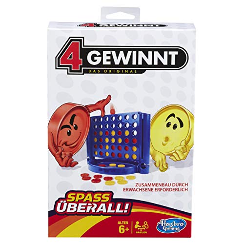 Hasbro Spiele B1000100 – 4 gewinnt Kompakt, Reisespiel - 5