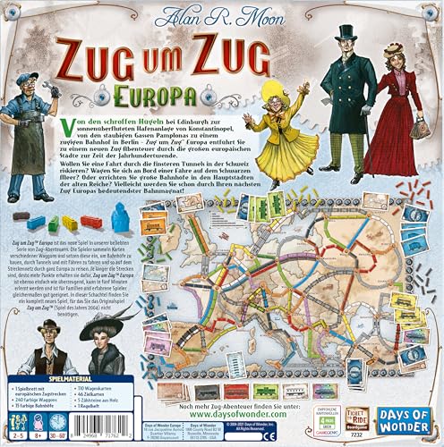 Asmodee – Days of Wonder 200098 – Zug um Zug Europa - 2