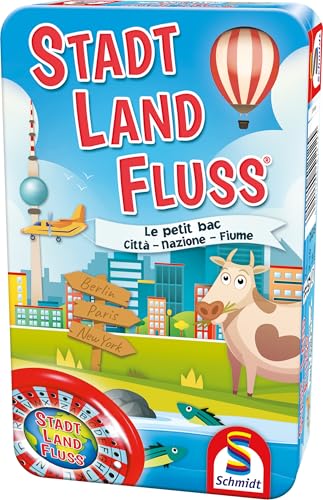 Schmidt Spiele Stadt, Land, Fluss – Metalldose
