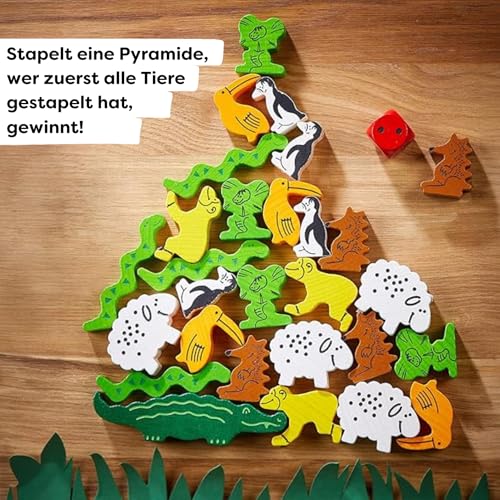 HABA 4478 – Tier auf Tier, Stapelspiel - 6