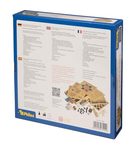 Philos 3102 – Holz-Spielesammlung mit 100 Spielmöglichkeiten - 3