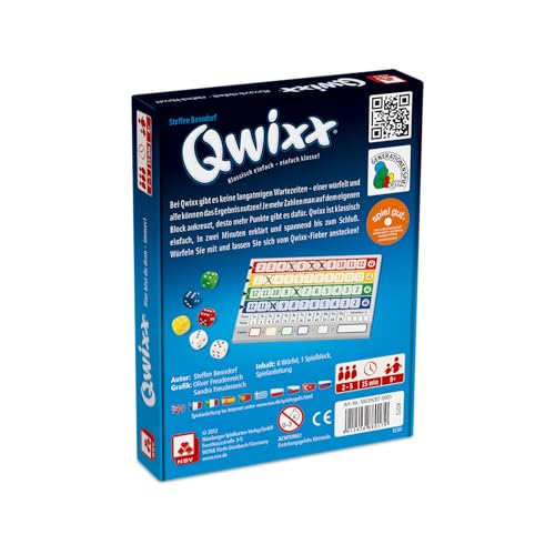Nürnberger-Spielkarten 4015 – Qwixx – Nominiert zum Spiel des Jahres 2013 - 2