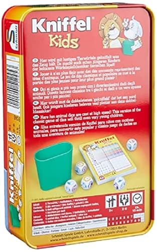 Schmidt Spiele 51245 Kniffel: Kniffel Kids in Metalldose - 2