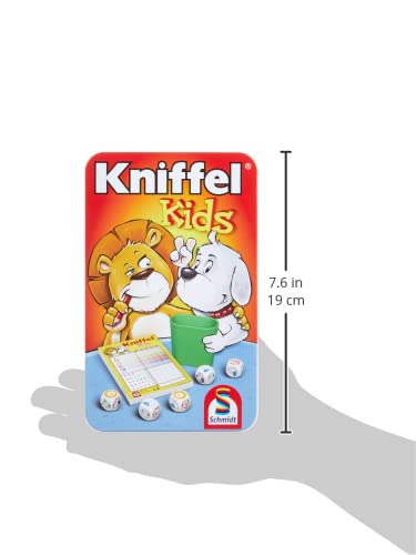 Schmidt Spiele 51245 Kniffel: Kniffel Kids in Metalldose - 3