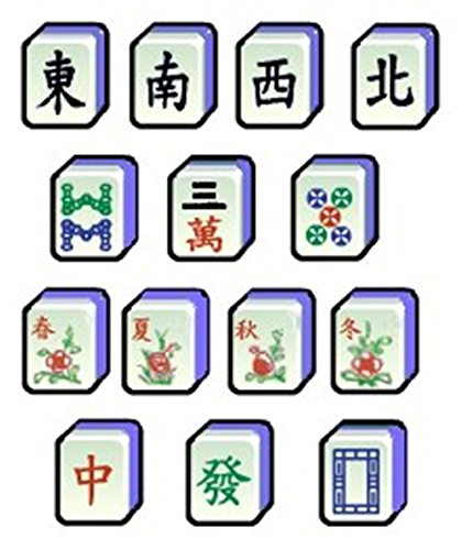 XXL Mah-Jongg Mahjongg Mahjong 5 KG (blau) - 2