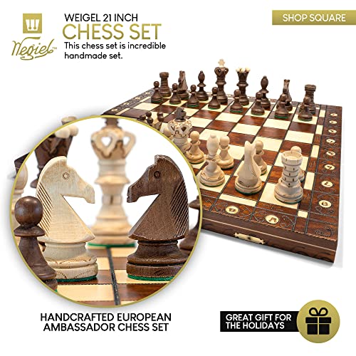 Grosses Schachspiel EL GRANDE 54cm x 54cm KH110mm - 2